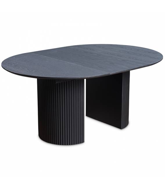 Išskleidžiamas stalas WOODY Ø120(220) juodas