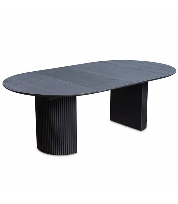 Išskleidžiamas stalas WOODY Ø120(220) juodas