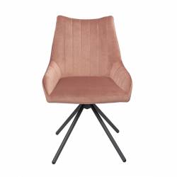 Krėsliukas DENIS rožinis/ su sukimosi mechanizmu