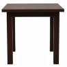 Išskleidžiamas stalas MELARA 90(140)x90 tamsiai rudas