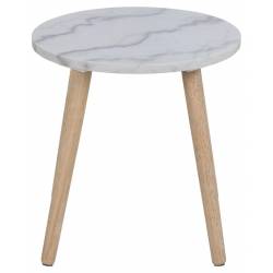 Šoninis staliukas 00427 Ø40 baltas