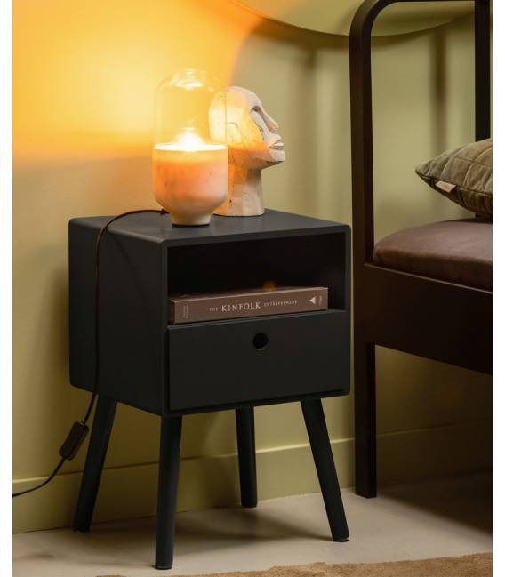 Naktinė spintelė OZZY 36x30 juodas