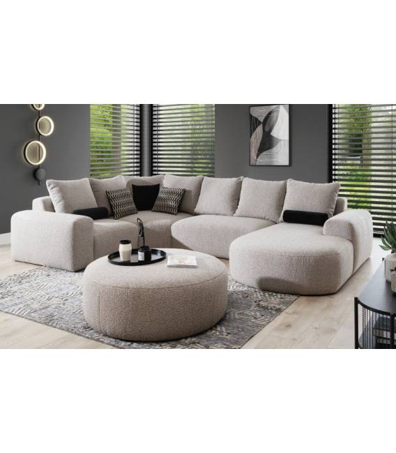 Minkštas kampas ARES 357x191 smėlio