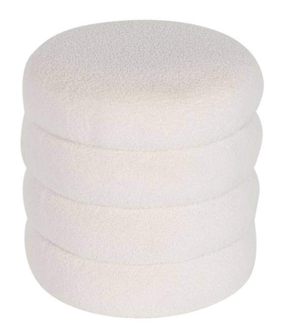 Pufas CIRCLES Ø40 baltas