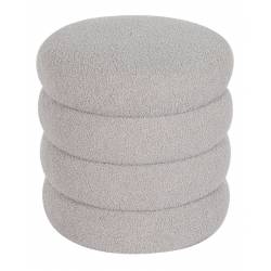 Pufas CIRCLES Ø40 pilkas