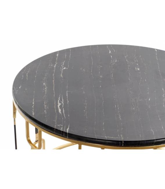 Kavos staliukų komplektas METAL MARBLE Ø67/Ø57 (2 vnt.)