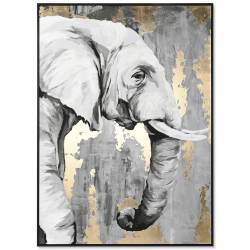 Paveikslas ELEPHANT-A 100x140 pilkas