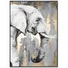 Paveikslas ELEPHANT-A 100x140 pilkas