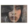 Paveikslas GIRL MESH 104x144 tamsiai rudas (2 vnt.)
