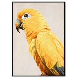 Paveikslas PARROT LEFT 103x143 geltonas