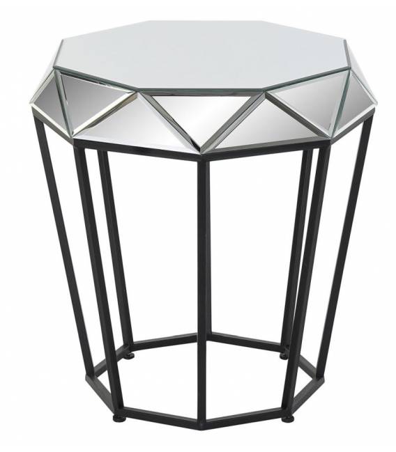 Šoninis staliukas MIRROR Ø50 juodas