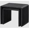 Šoninių staliukų komplektas WILLA 54x41 juodas