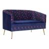 Sofa LILAC 130x70 tamsiai mėlyna