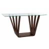 Konsolė WALNUT GLASS 145x45 rudas