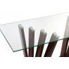 Konsolė WALNUT GLASS 145x45 rudas