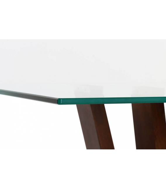 Konsolė WALNUT GLASS 145x45 rudas