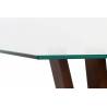 Konsolė WALNUT GLASS 145x45 rudas