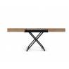 Transformuojamas kavos staliukas EXALTO 120(210)x80 truffle brown