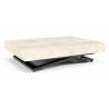 Transformuojamas kavos staliukas EXALTO 120(210)x80 white chromix