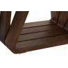 Kavos staliukas WALNUT GLASS 130x70 rudas