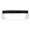 Kavos staliukas BLACK 150x36 juodas