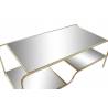 Kavos staliukas GOLDEN 120x60 auksinis