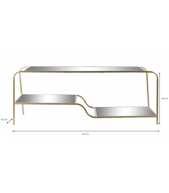 Kavos staliukas GOLDEN 120x60 auksinis