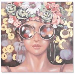 Paveikslas GIRL BLOOM-A 100x100 margas