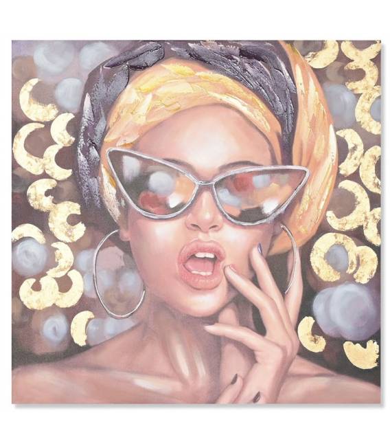 Paveikslas GIRL BLOOM-B 100x100 margas