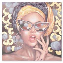 Paveikslas GIRL BLOOM-B 100x100 margas