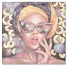 Paveikslas GIRL BLOOM-B 100x100 margas