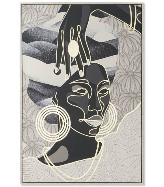 Paveikslas AFRICAN PORTRAIT-A 84x123 pilkas