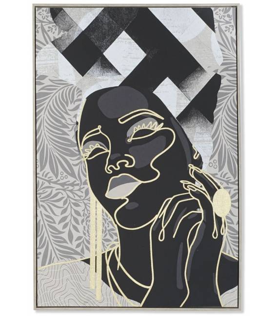 Paveikslas AFRICAN PORTRAIT-B 84x123 pilkas