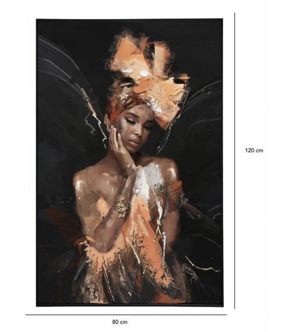 Paveikslas GIRL BUTTERFLY-B 80x120 juodas