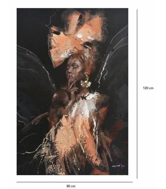 Paveikslas GIRL BUTTERFLY-A 80x120 juodas