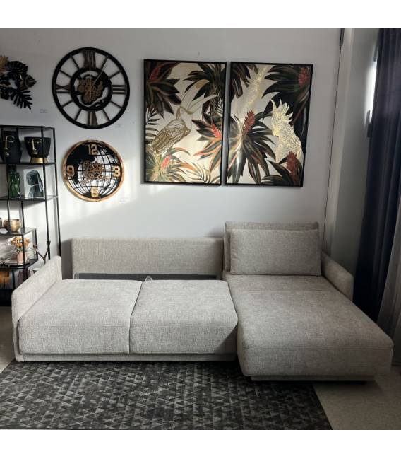 Minkštas kampas AMBER 278x186 smėlio