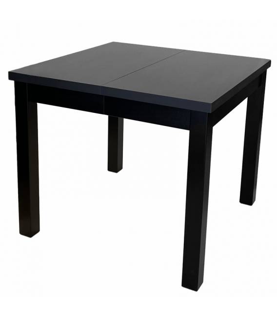 Išskleidžiamas stalas MELARA 90(140)x90 juodas
