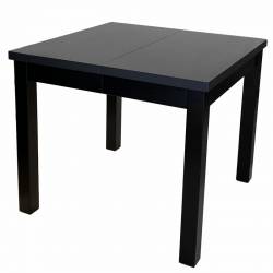 Išskleidžiamas stalas MELARA 90(140)x90 juodas