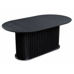 Išskleidžiamas stalas OVALE 180(280)x100 juodas