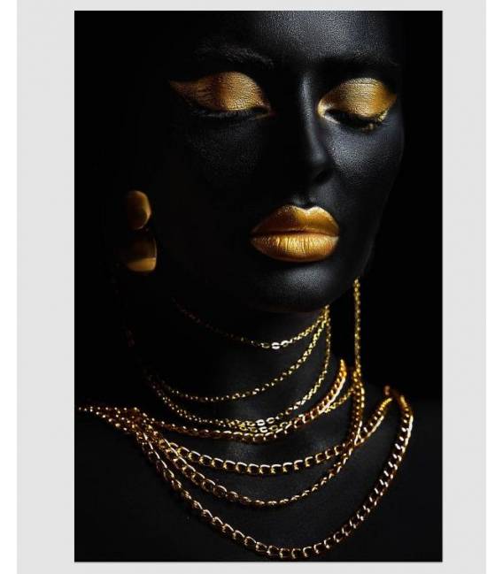 Paveikslas GOLD-A 80x120 juodas/auksinis