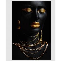 Paveikslas GOLD-A 80x120 juodas/auksinis