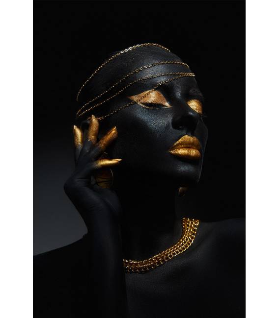 Paveikslas GOLD CHIC-A 80x120 juodas/auksinis