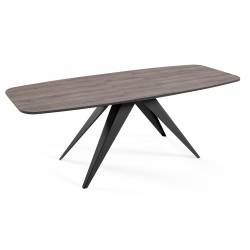 Išskleidžiamas stalas CLARO 160(200)x80 anthracite sherman oak