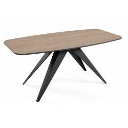 Išskleidžiamas stalas CLARO 160(200)x80 truffle brown davos oak