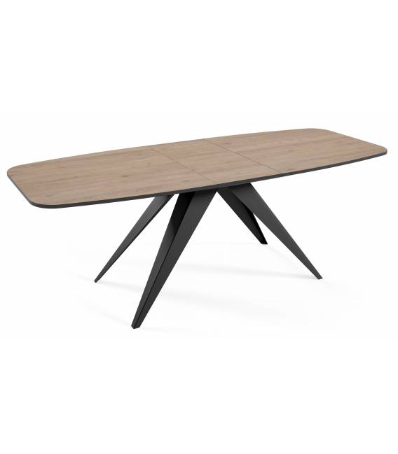 Išskleidžiamas stalas CLARO 160(200)x80 truffle brown davos oak