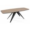 Išskleidžiamas stalas CLARO 160(200)x80 truffle brown davos oak