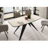 Išskleidžiamas stalas CLARO 180(220)x90 white chromix