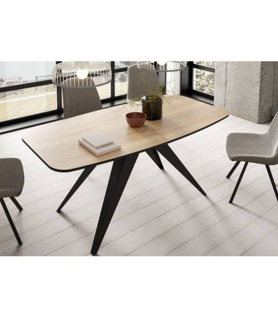 Išskleidžiamas stalas CLARO 180(220)x90 natural halifax oak