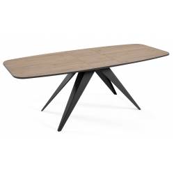 Išskleidžiamas stalas CLARO 180(220)x90 truffle brown davos oak