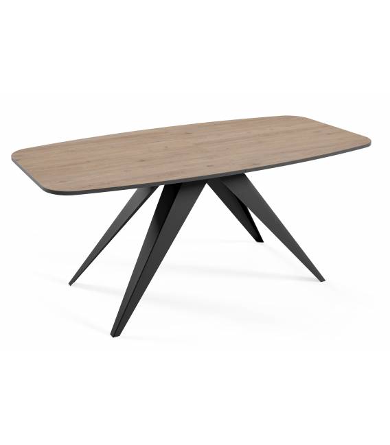 Išskleidžiamas stalas CLARO 180(220)x90 truffle brown davos oak
